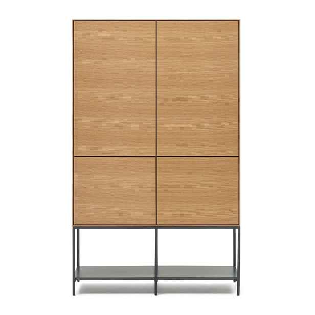 Skříň v dekoru dubu v přírodní barvě 97,5x160x40 cm Vedrana – Kave Home