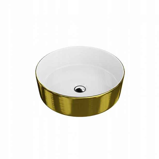 Umyvadlo na desku Merida Brushed Gold – luxus a modernost