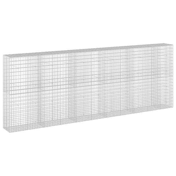 vidaXL Gabion s drátem 3,5 mm a síťkou 5x10 cm 550x50x200 cm
