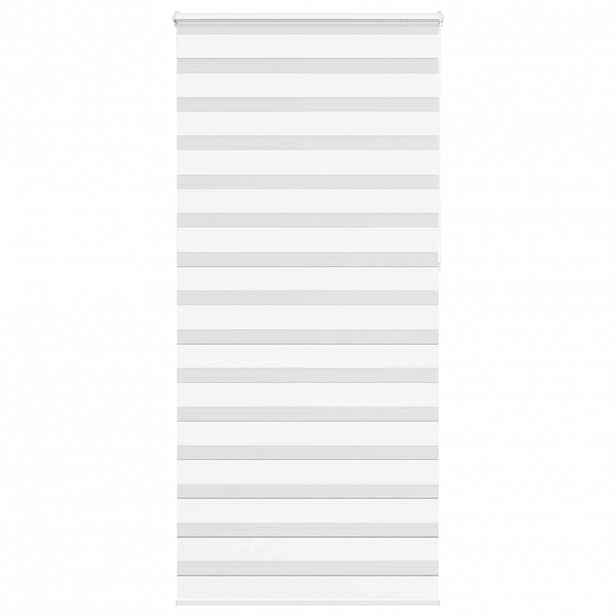vidaXL Zebra roleta bílá 110x230 cm šířka látky 105,9 cm polyester