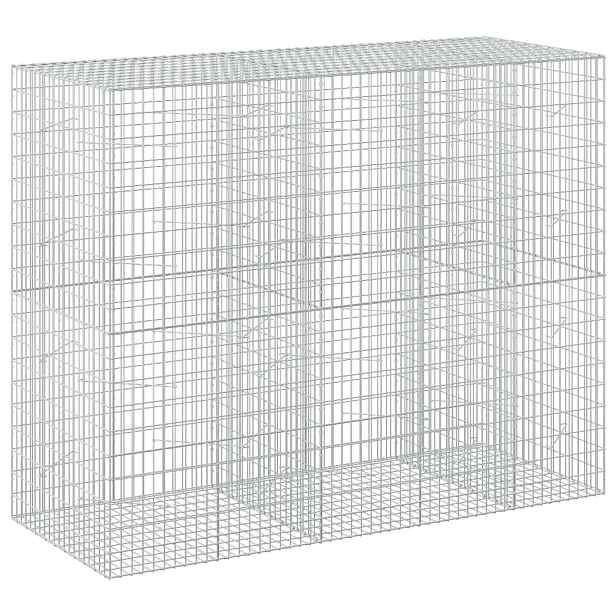 vidaXL Gabion s drátem 3,5 mm a síťkou 5x10 cm 250x100x200 cm