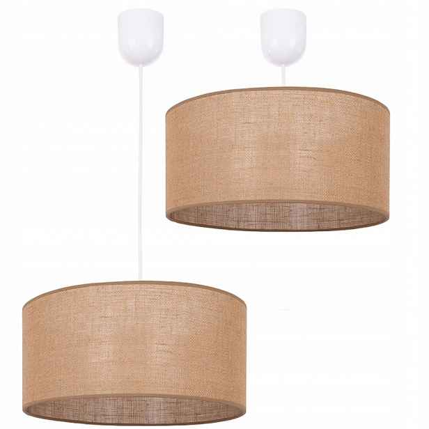 Závěsná Stropní Lampa Juta Led Boho Jutová 40 CM Polská Lampa E27