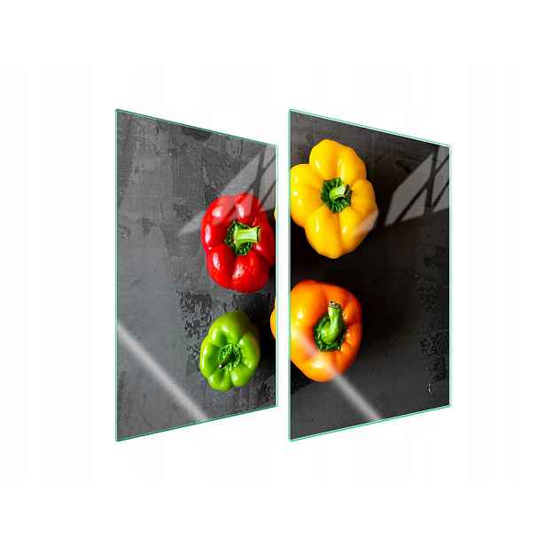 7v1 Skleněná ochranná deska na sporák 2x35x52 Paprika