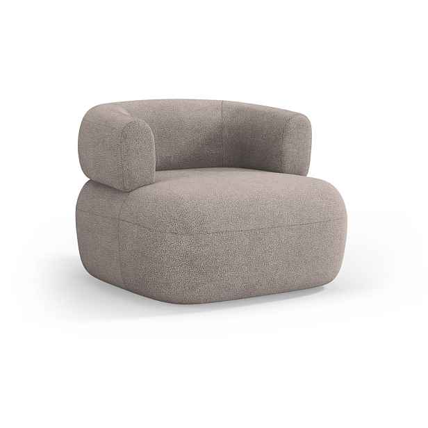 Béžové křeslo z textilie bouclé Jenny – Micadoni Home