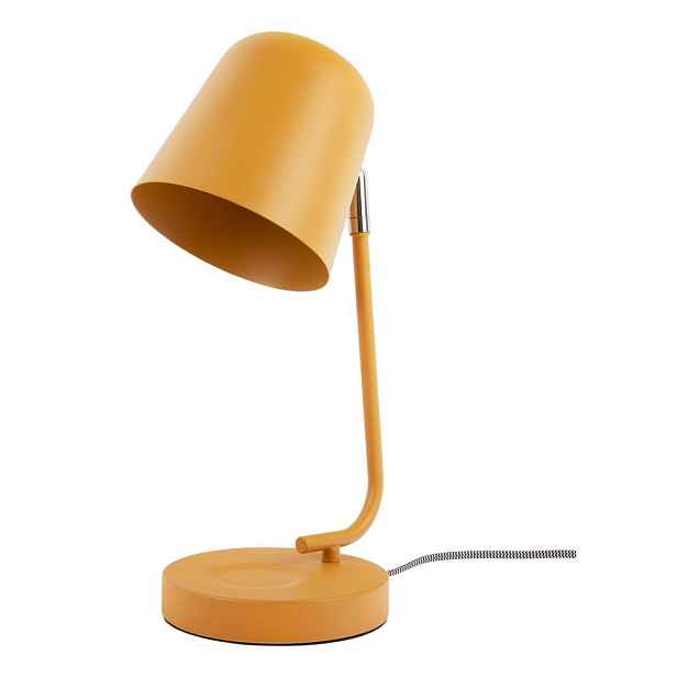 Okrově žlutá kovová stolní lampa (výška 38,5 cm) Encantar – Leitmotiv