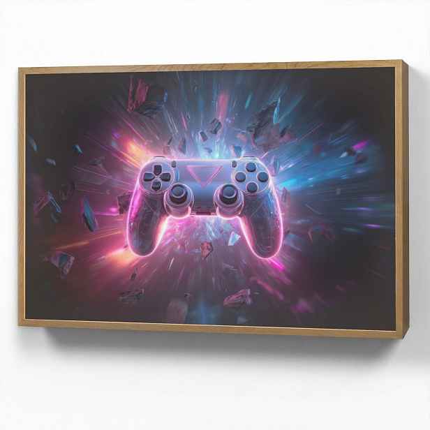 OnlyWow DOBÍJECÍ NOČNÍ LAMPIČKA Controller - Neon - Explosion - Abstraktní 90x60 cm