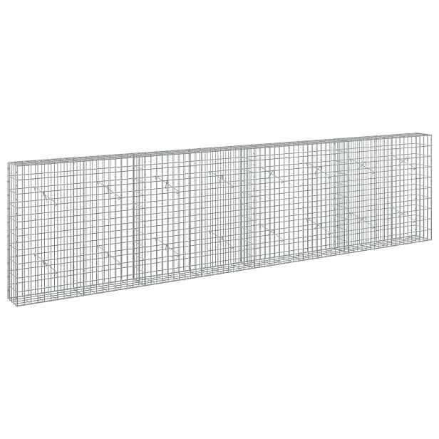 vidaXL Gabion s drátem 3,5 mm a síťkou 5x10 cm 400x20x100 cm