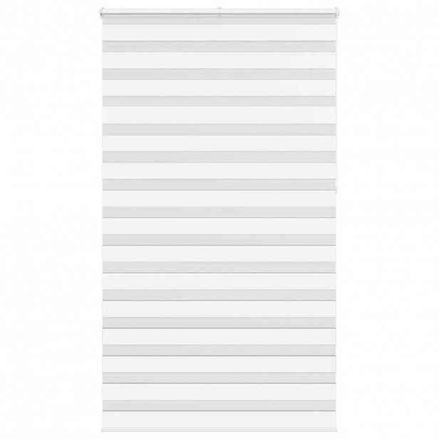 vidaXL Zebra roleta bílá 120x230 cm šířka látky 115,9 cm polyester