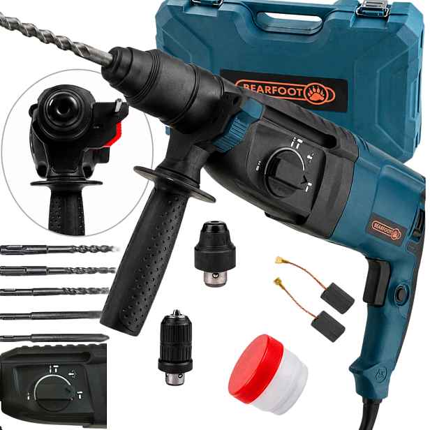 Vrtací Kladivo Příklepový Šroubovák Sds Elektrický 2600W 4J