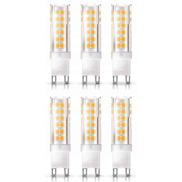 6x Led žárovka G9 6W=50W Barva Teplá bílá