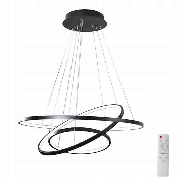 stropní svítidlo Led Závěsný Lustr Velký Modern Stropní Svítidlo 20+40+60 CM S Dálkový Ovladač