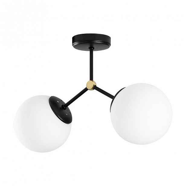 Černo-bílé stropní svítidlo Opviq lights Damar