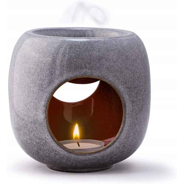 Keramické aroma lampa na esenciální oleje, minimalistické světlo
