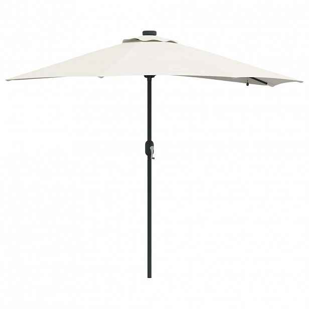 vidaXL Zahradní slunečník Písková 294 x 150 x 223 cm Polyester a ocel