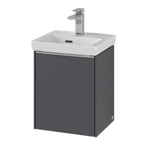 Villeroy & Boch Subway 3.0 - Umyvadlová skříňka, 35x43x31 cm, 1 dvířka, grafitová C58400VR