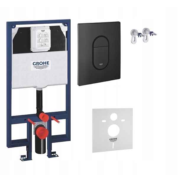 Kompletní podomítkový Wc set 5v1 – stojan Grohe Slim tlačítko