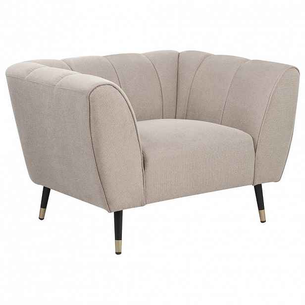 Beliani KŘESLO Taupe Orsta