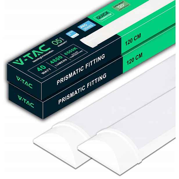 V-tac 2 x Led lampa pro vlhké prostory 120 cm 40 W