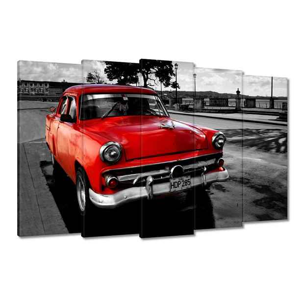 Obrazy 150x95 Kubánské červené auto