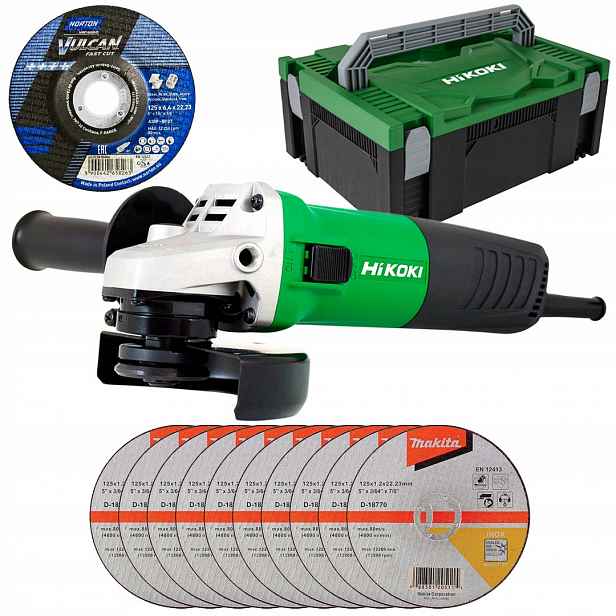 Bruska 125 mm 730W HiKOKI G13SR4 Ygz 11 kotoučů