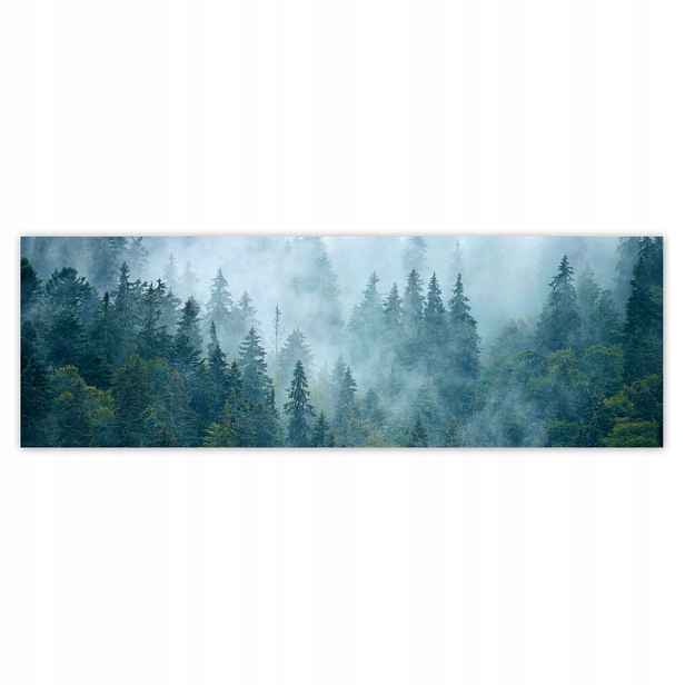 Fototapety 200x66 Les v mlze Cestování