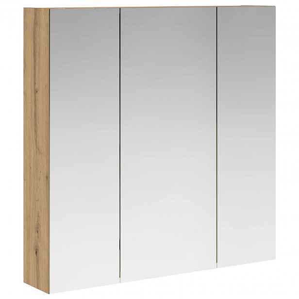 vidaXL Koupelnová zrcadlová skříň Dub artisan 70 x 14,5 x 70 cm
