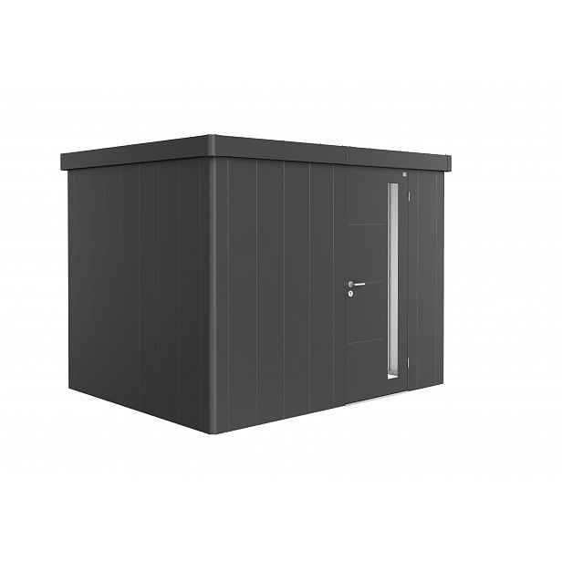 Zahradní domek NEO 2C, tmavě šedá, jednokřídlé dveře BH85085