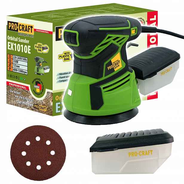 Excentrická bruska Procraft EX1010E 125nn 350W