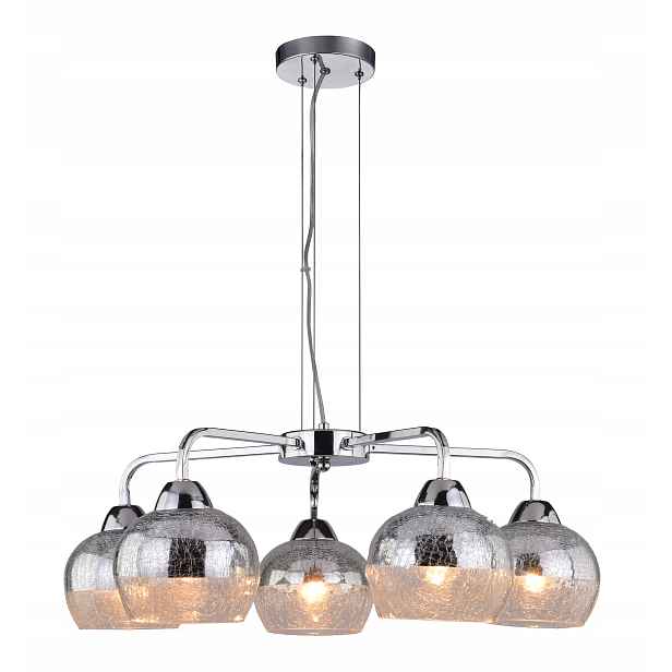 Skleněné závěsné svítidlo 5X60W E27 Cromina Candellux