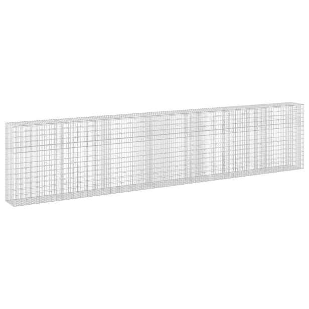 vidaXL Gabion s drátem 3,5 mm a síťkou 5x10 cm 700x50x150 cm