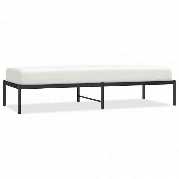 vidaXL Kovový rám postele černý 75 x 190 cm