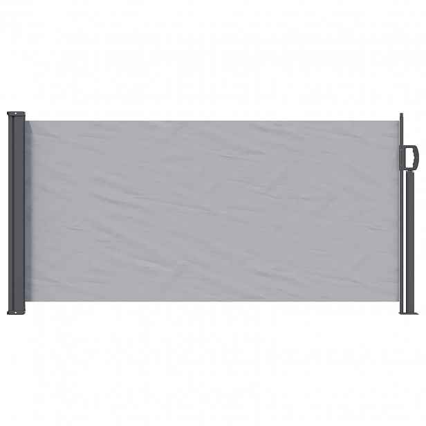 vidaXL Výsuvná boční markýza 300 x 100 cm Polyester Obdélníkový Šedá