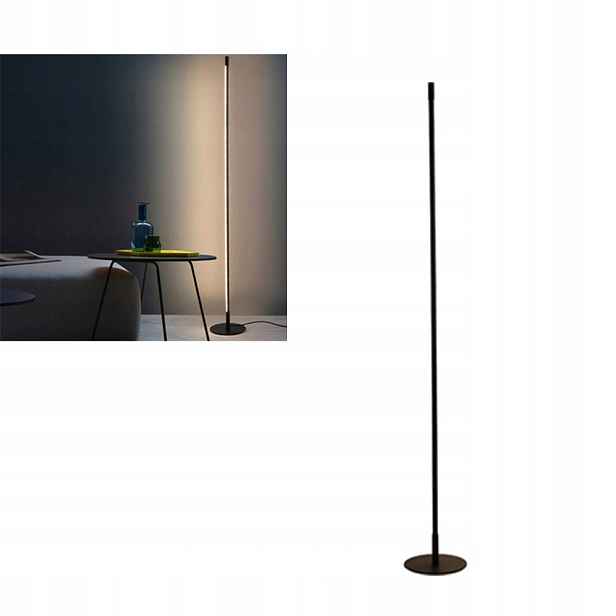 Stojací Led podlahová lampa černá 147 cm 3000K 1100LM