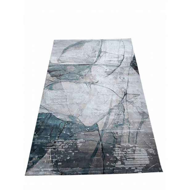 Koberec do obývacího pokoje 160 x 230 cm, loftový vzor s plyšovými štětinami, kvalita