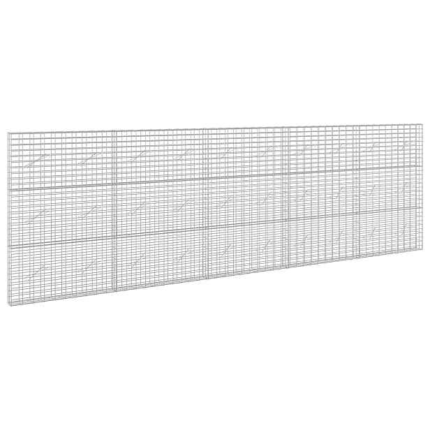 vidaXL Gabion s drátem 3,5 mm a síťkou 5x10 cm 500x10x150 cm