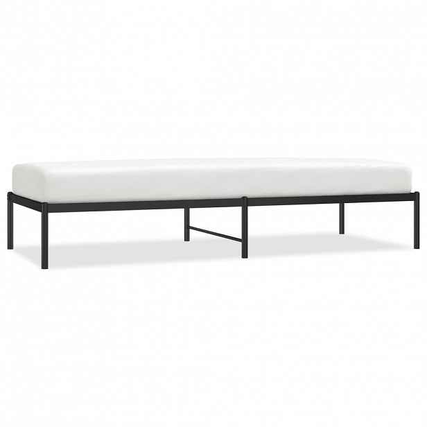 vidaXL Kovový rám postele černý 80 x 200 cm
