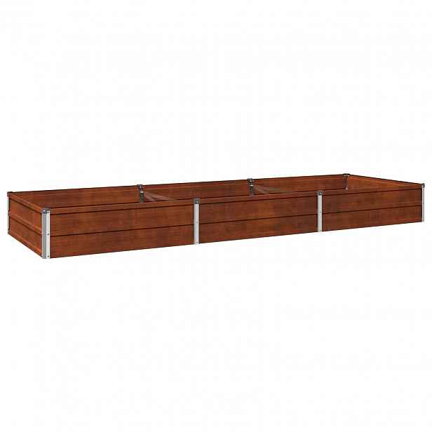 vidaXL Vyvýšený zahradní záhon Rezavá 240 x 80 x 24 cm corton
