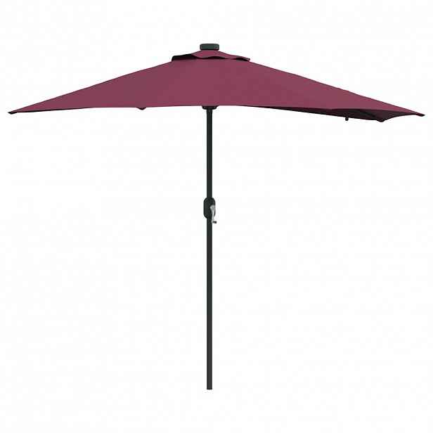 vidaXL Zahradní slunečník Bordeaux červená 294 x 150 x 223 cm