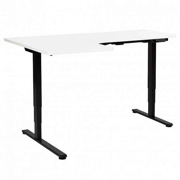 Beliani PSACÍ STŮL 160x60 cm elektrický Černý/Bílý Destines