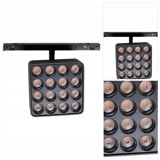 Černé kolejnicové osvětlení MICRO11 Fix – moderní variabilní barva pro MaxLight