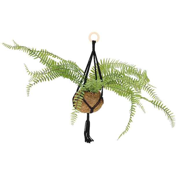 Esschert Design Závěsný držák na květináč Lawrence 58 cm béžový