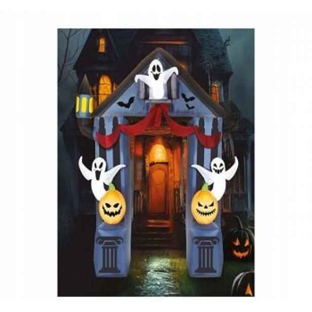 Halloweenská zahradní dekorace oblouk Duchy brána 2 m