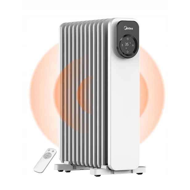 Midea Mobilní olejový radiátor 11 žeber Pilot Led obrazovka 2300W Tichý