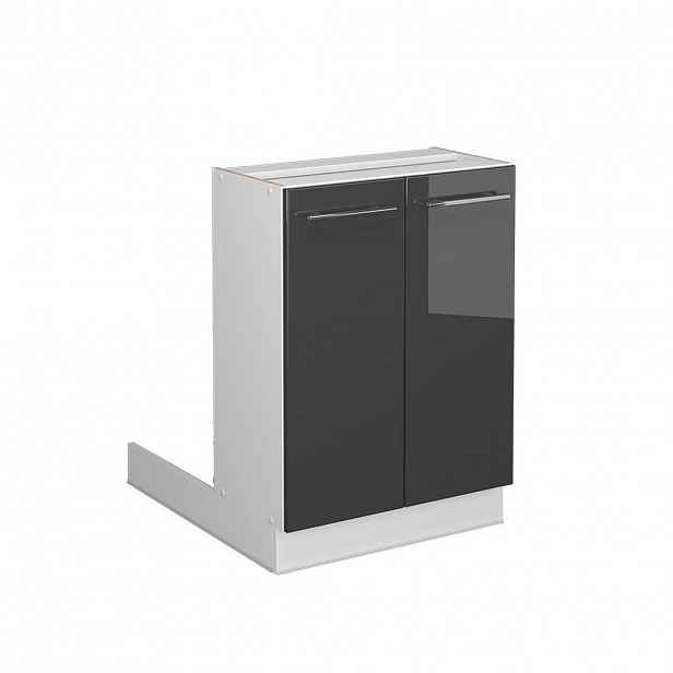 Vicco KUCHYŇSKÝ OSTROV Fame-Line Antracitový vysoký lesk 60 cm bez pracovní desky