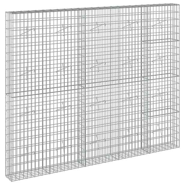 vidaXL Gabion s drátem 3,5 mm a síťkou 5x10 cm 250x20x200 cm