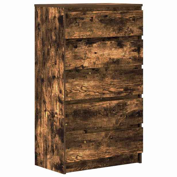 vidaXL Zásuvková skříňka kouřový dub 60 x 36 x 103 cm kompozitní dřevo