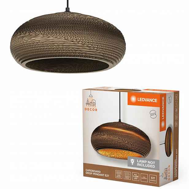 Závěsné Stropní Svítidlo Dekorativní E27 Převis Hnědá Karton Decor Ledvance