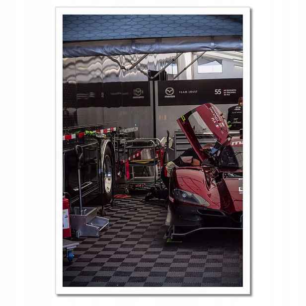 Plakáty v rámu 40x60 Červené sportovní auto