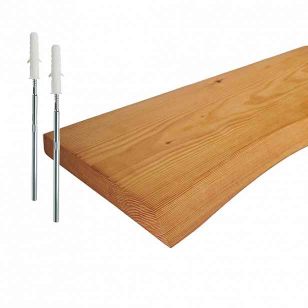Relaxdays POLICE Přírodní masivní borovice přírodní hrana 70 cm