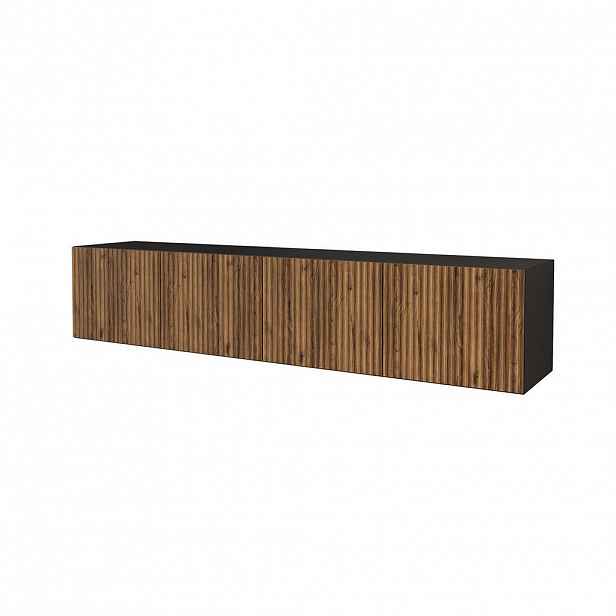 ALTDECOR NÍZKÁ komoda NOA-2-W 2x100x40x40 cm – černá / Katania